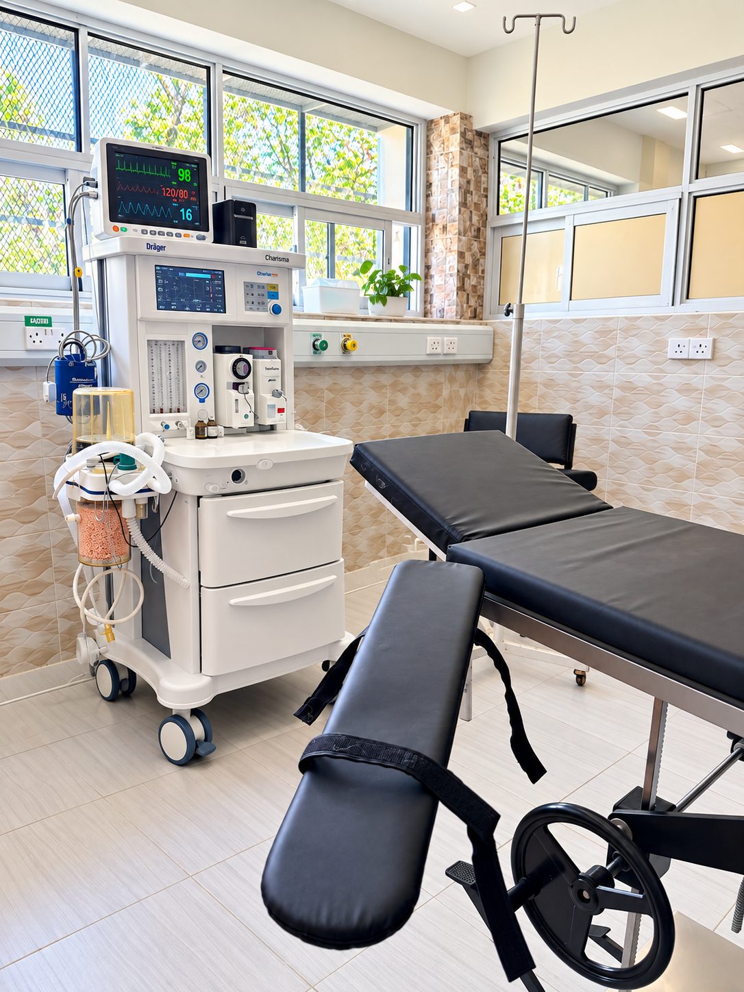 Examination room and medical equipment at Termary Hospital